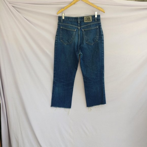 VINTAGE Rawhem Highrise Kickflare Cropped Jeans 13w +MEASUREMENT  100%cotton - Picture 6 of 9